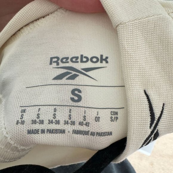 Reebok Sheer Cream Cutout Tshirt | US S - Picture 6 of 7